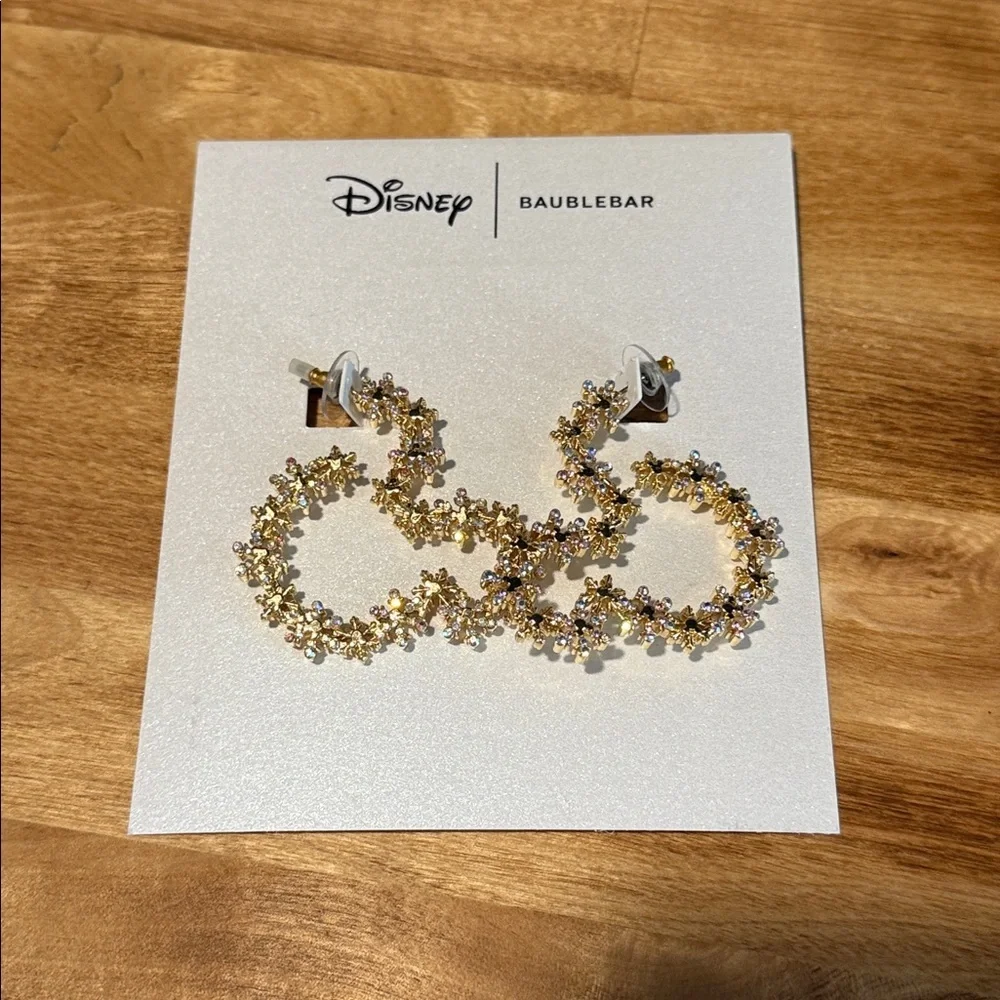 BaubleBar Disney Mickey Mouse Let It Glow Earrings-Statement Snowflake Earrings - Picture 6 of 7